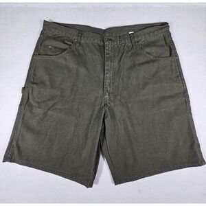 Big Smith Mens Olive Green Ripstop Carpenter Work Shorts Size 40 H57125WGOD